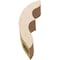 Ekena Millwork 3-inch W x 10-inch D x 14-inch H Ozark Rough Cedar Woodgrain TimberThane Knee Brace, Primed BRCUR03X10X14OZKRCPR - alternate 2